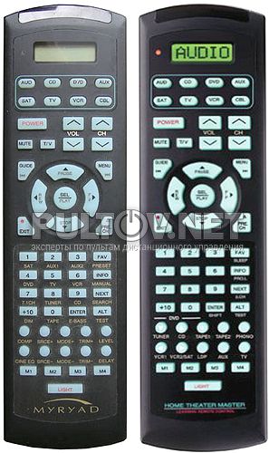 Myryad SL-9000 пульт для усилителя интегрального Myryad MI-240 (обучаемый, программируемый)