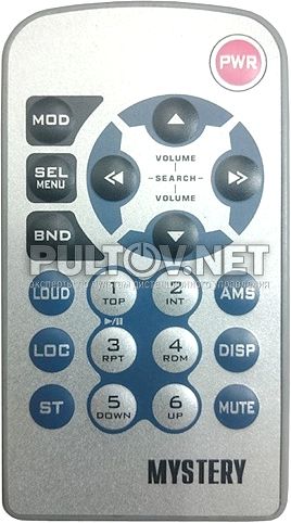 MCD-598MPU пульт для автомагнитолы Mystery 