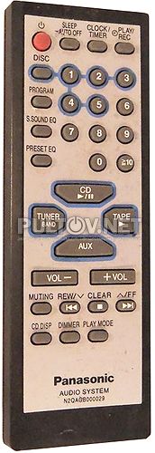 N2QAGB000029 пульт для музыкального центра Panasonic SC-AK110-S