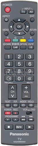 N2QAKB000064, N2QAYB000226 неоригинальный пульт для телевизора Panasonic TX-R32LX86K
