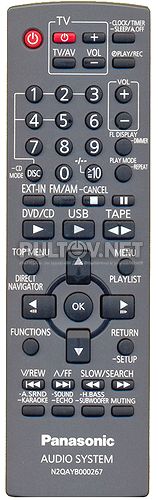 N2QAYB000267 пульт для музыкального центра Panasonic SC-VK670EE-K и др.