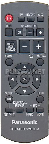 N2QAYB000288 пульт для домашнего кинотеатра Panasonic