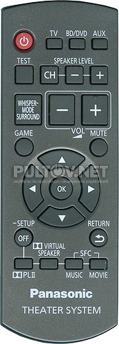N2QAYB000417 пульт для домашнего кинотеатра / акустики Panasonic SC-ZT2 и др.