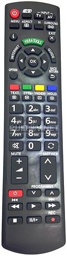 N2QAYB000489, N2QAYB000487, N2QAYB000490, N2QAYB000504 неоригинальный пульт для телевизора PANASONIC TX-P42GT20 и др.