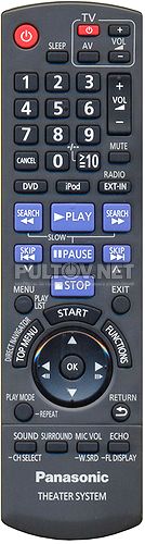 N2QAYB000515 и PANASONIC N2QAYB000516 пульт для домашнего кинотеатра Panasonic SC-PT580 и других