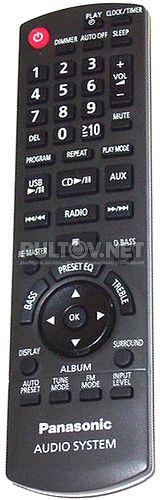 N2QAYB000519 пульт для музыкального центра Panasonic SC-HC10