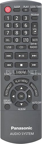 N2QAYB000636, N2QAYB000639 пульт для музыкального центра Panasonic SC-HC15EP-K и других