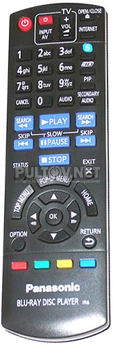N2QAYB000722 пульт для 3D Blu-Ray-плеера Panasonic DMP-BDT120EE