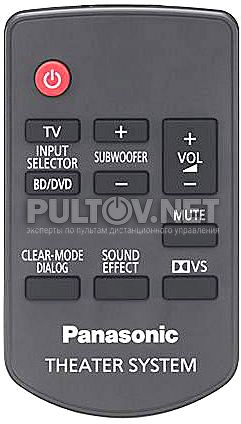 N2QAYC000027 пульт для домашнего кинотеатра PANASONIC SC-HTB10 и других