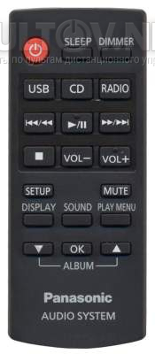 N2QAYC000060 пульт для музыкального центра Panasonic SC-HC17
