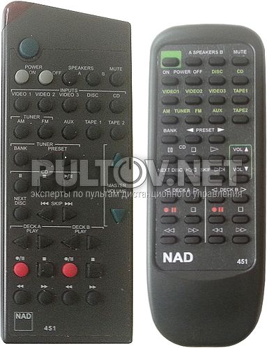 451 пульт для усилителя NAD C350 и др.