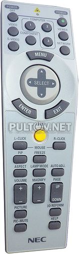 RD-433E пульт для проектора NEC NP3250 и др.