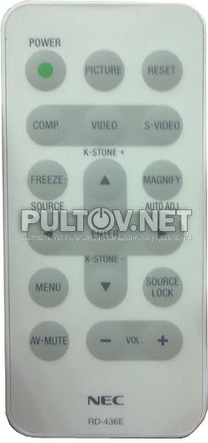 RD-436E пульт для проекторов NEC NP100 и NP200