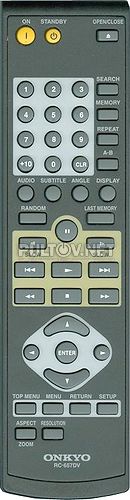 RC-657DV пульт для DVD-плеера Onkyo DV-SP506 и др.