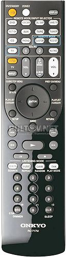 RC-717M пульт для AV-ресивера 7.1 Onkyo TX-SR806 