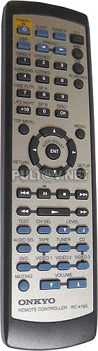 RC-479S пульт для AV-ресивера Onkyo TX-SR500 и др.