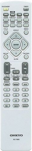 RC-798S пульт для DVD-ресивера ONKYO DR-645