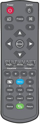 S310 пульт для проектора Optoma 