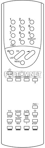 TELECOMPUTER-4300 пульт для телевизора ORION