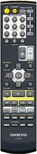 RC-605S пульт для AV-ресивера ONKYO TX-SR303E