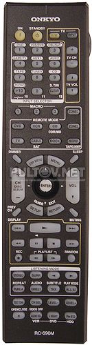RC-690M пульт для AV-ресивера ONKYO TX-SR805 и других