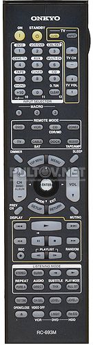 RC-693M пульт для ресивера ONKYO TX-SR705