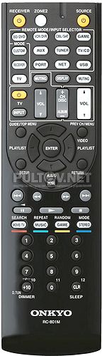 RC-801M пульт для AV-ресивера 5.1 ONKYO TX-NR509
