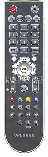 X-730PVR, X-750PVR, X-770CIPVR пульт для спутникового ресивера OPENBOX