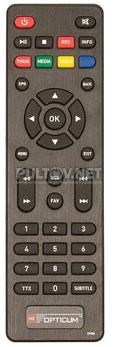DF00 пульт для цирфового DVB-T/T2-ресивера Opticum LION 2