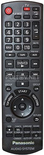 N2QAYB000567 оригинальный пульт для музыкального центра Panasonic SC-VKX20