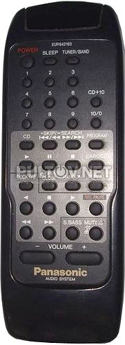 EUR642163 пульт для музыкального центра Panasonic SC-CH31