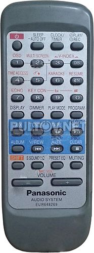 EUR648269 пульт для музыкального центра Panasonic SA-PM137