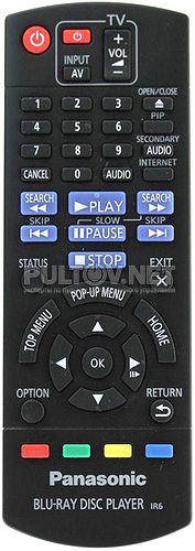 N2QAYB000956 пульт для  Blu-ray-плеера Panasonic DMP-BDT160 и др. 