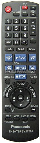 N2QAYB000456 пульт для домашнего кинотеатра PANASONIC SC-PT70EE-K и других