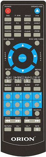 PCDRS-835, PCDRS-836 пульт для музыкального центра ORION