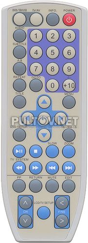RC-6118, Odeon RC-6118 пульт для телевизора с DVD PDP-7T
