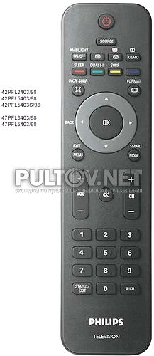 RC2143606, PF03A08B оригинальный пульт для телевизора PHILIPS
