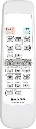 GA187WJSA пульт для проектора SHARP PG-B10S
