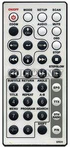 SRIH (он же SR1H) пульт для портативного DVD-плеера Phantom NextBase sdv-1102