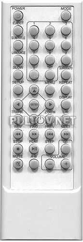 RC-001 пульт для портативного китайского телевизора с DVD PIONEER KK-110TD