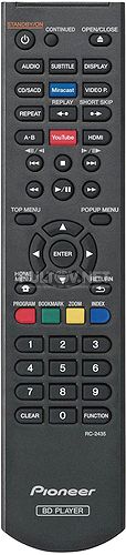 RC-2435 пульт для Blu-ray-плеера PIONEER BDP-180