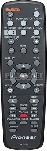 RC-4112 (06-R4135E-A002) пульт для саундбаров Pioneer SBX-N500 и других