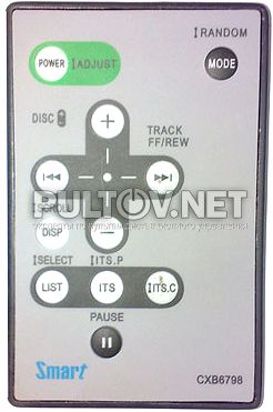 SMART CXB6798 пульт для CD-автомагнитолы