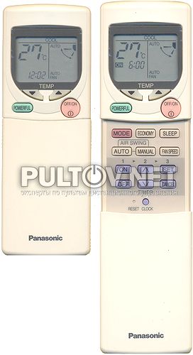 CWA75C2166 пульт для кондиционеров PANASONIC CS-A12BKP и других (с функцией тепла)