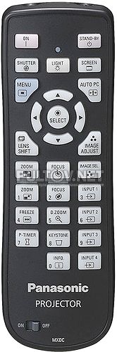 MXDC, 6451049049 пульт для проектора Panasonic PT-EX16KE 