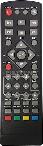 PF-120-1 пульт для DVB-T2-ресивера Perfeo (вариант 1)