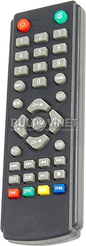 PF-T2-1 пульт для DVB-T2-ресивера Perfeo 
