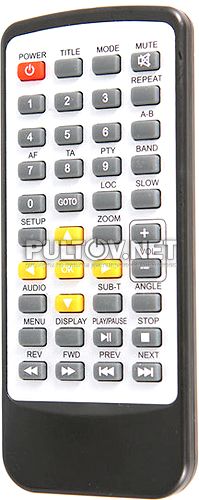 SR-001, TO-007 пульт для мультимедийного DVD-ресивера Phantom DV-6202