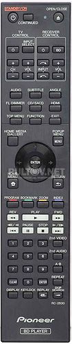RC-2530 пульт для Blu-ray плеера Pioneer BDP-450