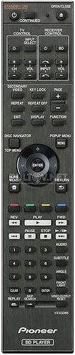 VXX3385 оригинальный пульт для Blu-ray плеера Pioneer BDP-LX54